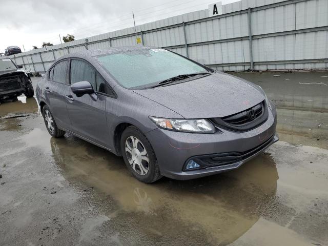 19XFB4F33EE200530 - 2014 HONDA CIVIC HYBRID L GRAY photo 4