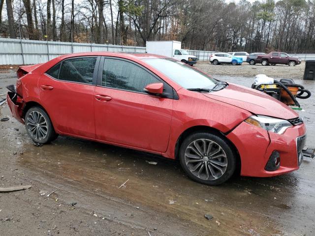 2T1BURHE3EC074348 - 2014 TOYOTA COROLLA L RED photo 4