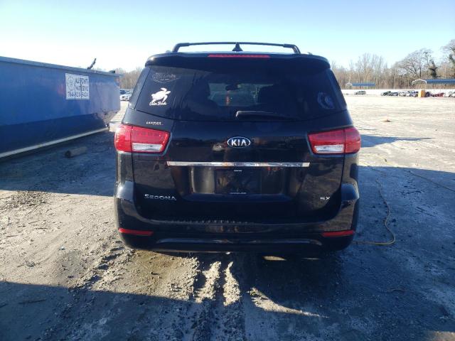 KNDMC5C19G6156054 - 2016 KIA SEDONA EX BLACK photo 6