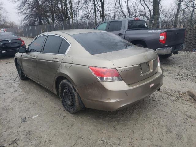 1HGCP26389A046495 - 2009 HONDA ACCORD LX GOLD photo 2