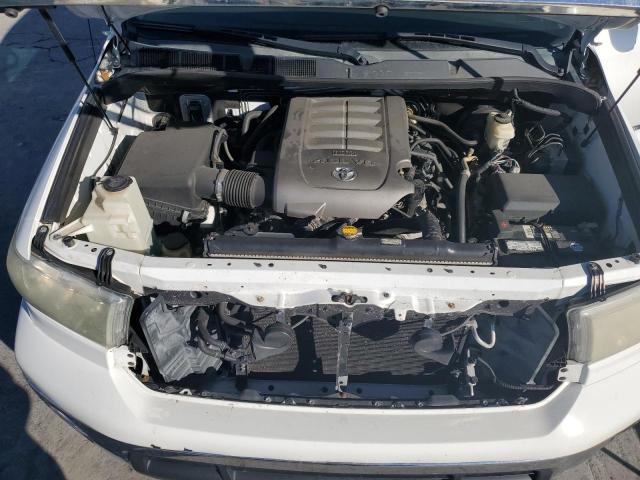 5TFRM5F18AX015248 - 2010 TOYOTA TUNDRA DOUBLE CAB SR5 WHITE photo 11