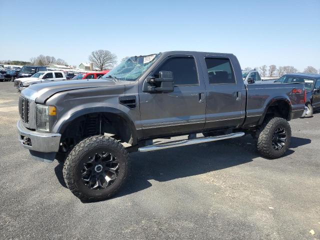 1FTWW31R98ED47493 - 2008 FORD F350 SRW SUPER DUTY GRAY photo 1