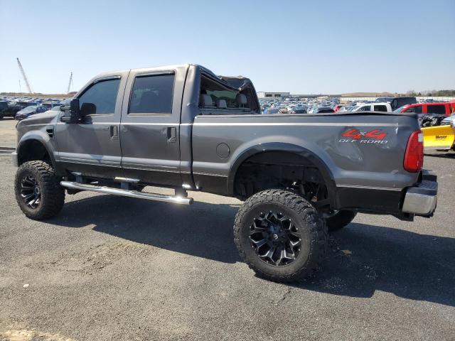 1FTWW31R98ED47493 - 2008 FORD F350 SRW SUPER DUTY GRAY photo 2