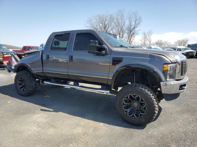 1FTWW31R98ED47493 - 2008 FORD F350 SRW SUPER DUTY GRAY photo 4