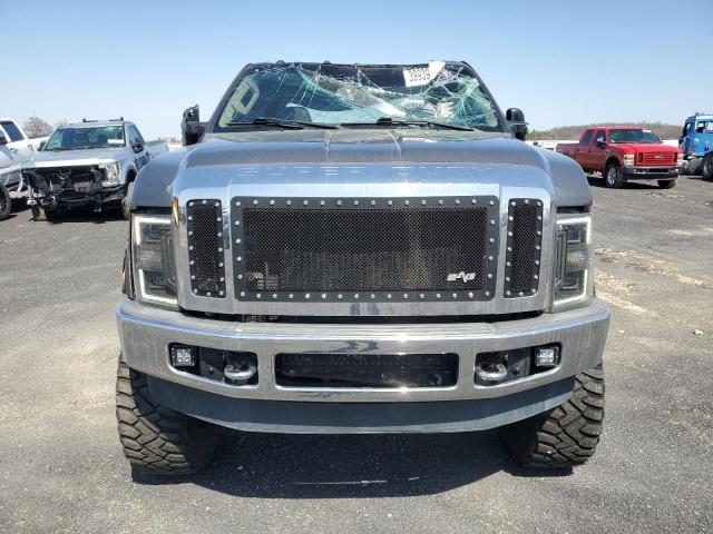 1FTWW31R98ED47493 - 2008 FORD F350 SRW SUPER DUTY GRAY photo 5