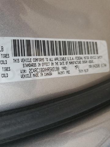 2C4RC1BGXHR503180 - 2017 CHRYSLER PACIFICA TOURING L SILVER photo 13