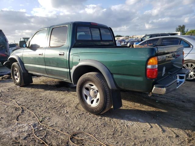 5TEGN92N32Z116275 - 2002 TOYOTA TACOMA DOUBLE CAB PRERUNNER GREEN photo 2