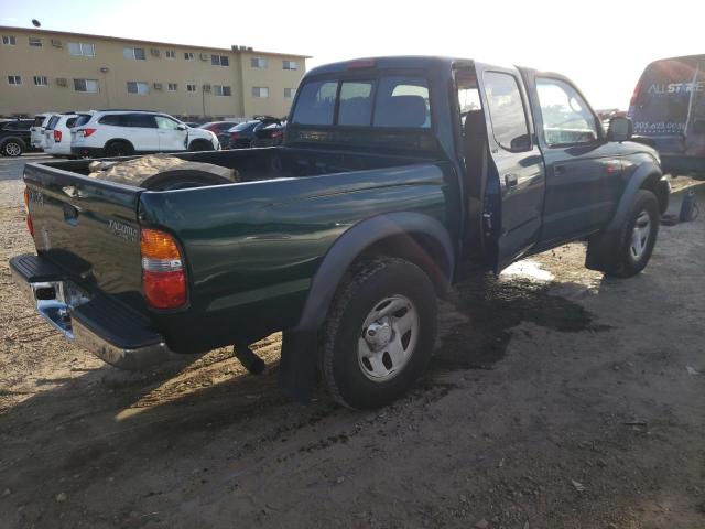 5TEGN92N32Z116275 - 2002 TOYOTA TACOMA DOUBLE CAB PRERUNNER GREEN photo 3