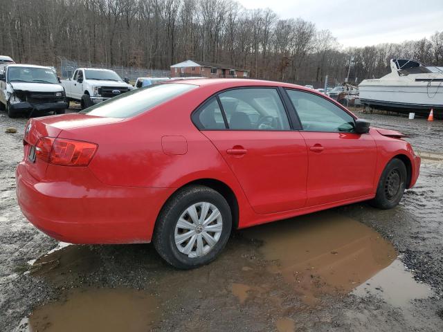 3VW2K7AJ5DM234640 - 2013 VOLKSWAGEN JETTA BASE RED photo 3