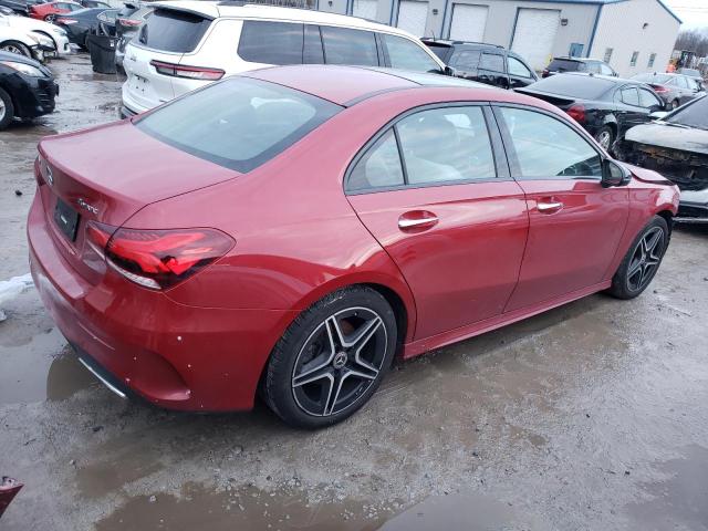 W1K3G4FB0NJ363091 - 2022 MERCEDES-BENZ A 220 4MATIC RED photo 3