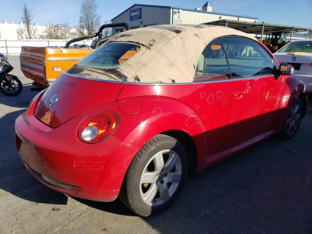 3VWRG31Y27M402003 - 2007 VOLKSWAGEN NEW BEETLE CONVERTIBLE OPTION PACKAGE 1 RED photo 3