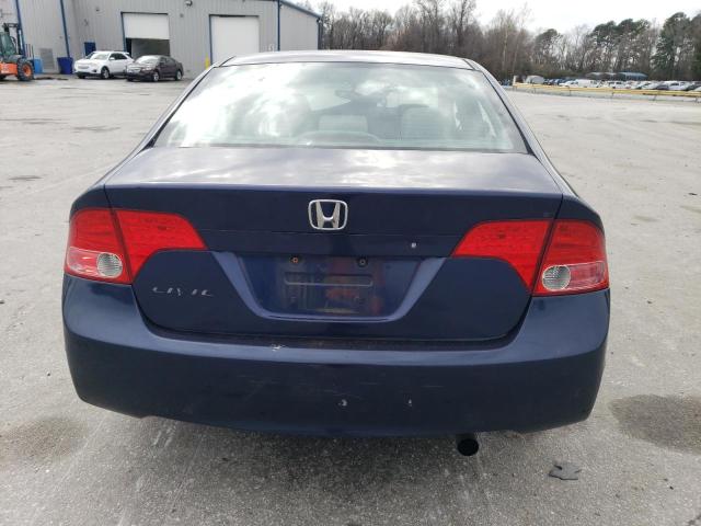 1HGFA16827L127076 - 2007 HONDA CIVIC EX BLUE photo 6