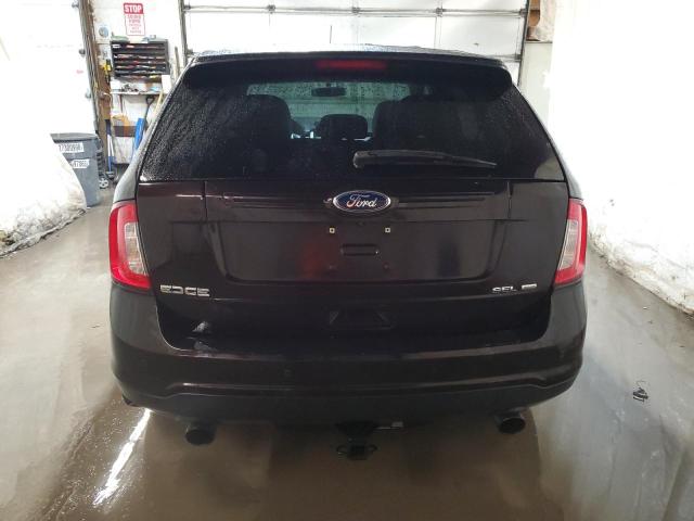 2FMDK4JC9EBA96045 - 2014 FORD EDGE SEL BLACK photo 6