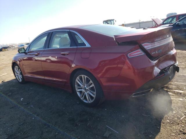 3LN6L2LU1ER822014 - 2014 LINCOLN MKZ HYBRID RED photo 2