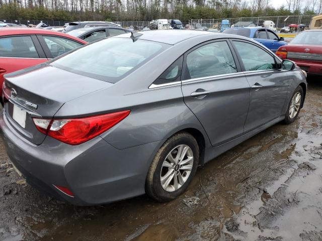 5NPEB4AC1EH934176 - 2014 HYUNDAI SONATA GLS GRAY photo 3