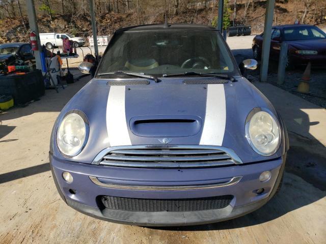 WMWRH33567TL94764 - 2007 MINI COOPER S BLUE photo 5