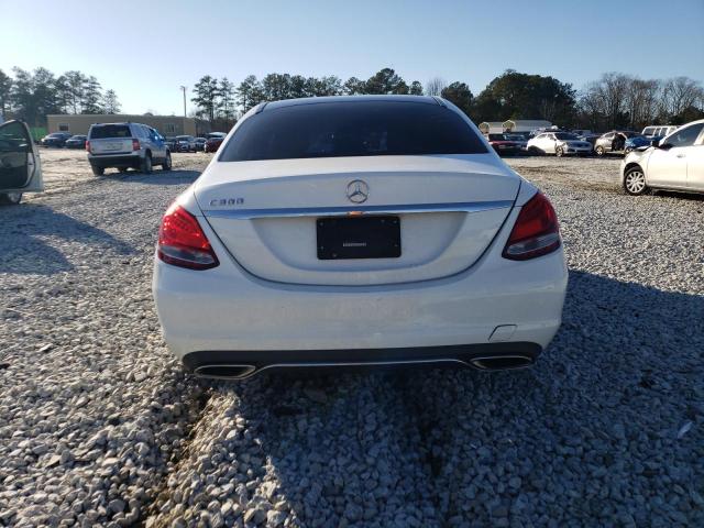 55SWF4KB0FU020501 - 2015 MERCEDES-BENZ C 300 4MATIC WHITE photo 6