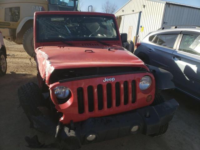 1C4BJWDGXDL674497 - 2013 JEEP WRANGLER U SPORT წითელი ფოტო 5