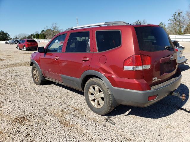 KNDJJ741795024955 - 2009 KIA BORREGO LX BURGUNDY photo 2