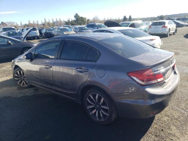 19XFB2F93EE265581 - 2014 HONDA CIVIC EXL GRAY photo 2