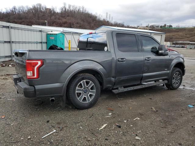 1FTEW1EP9GFD18206 - 2016 FORD F150 SUPERCREW CHARCOAL photo 3