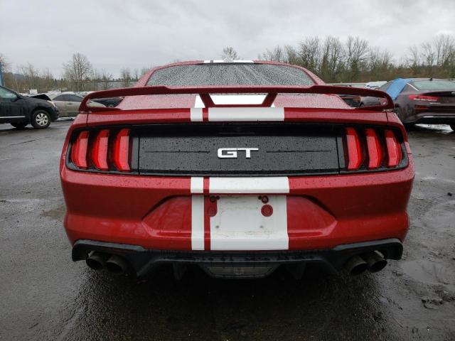 1FA6P8CF7M5126665 - 2021 FORD MUSTANG GT RED photo 6