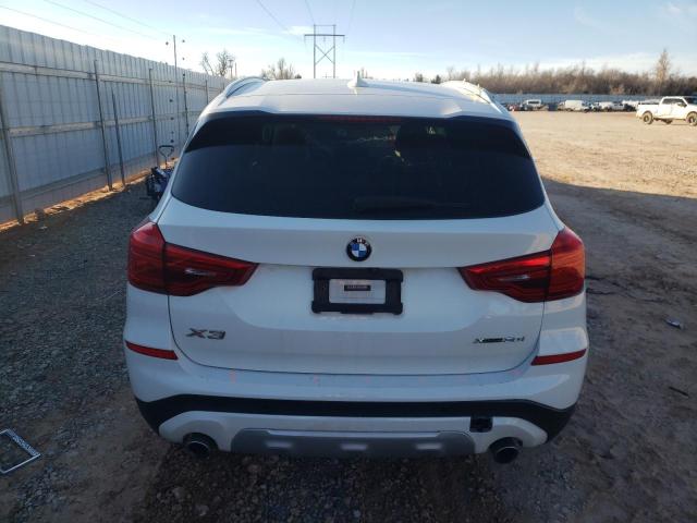 5UXTR9C58KLR10896 - 2019 BMW X3 XDRIVE30I WHITE photo 6