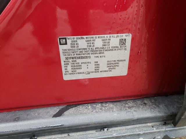 3GYFNFE39ES563513 - 2014 CADILLAC SRX PERFORMANCE COLLECTION Бордовый фото 12