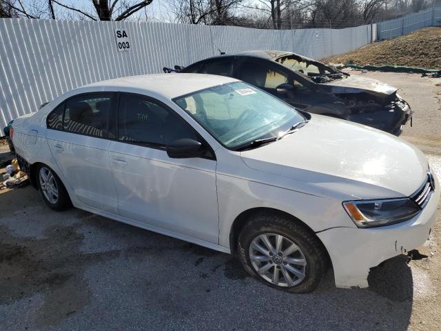 3VW2K7AJ2EM209390 - 2014 VOLKSWAGEN JETTA BASE Սպիտակ լուսանկար 4