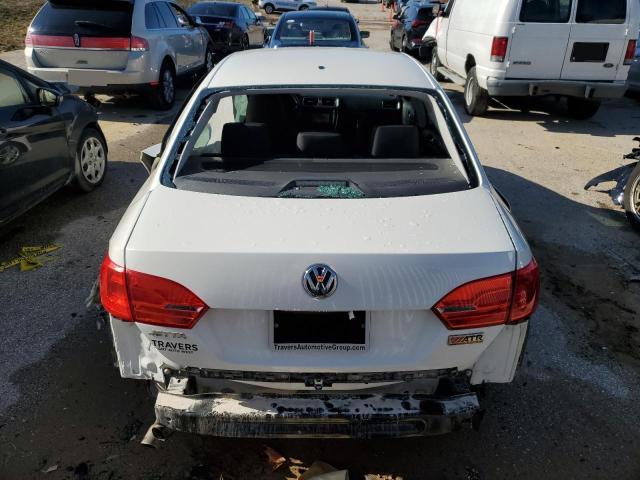 3VW2K7AJ2EM209390 - 2014 VOLKSWAGEN JETTA BASE WHITE photo 6