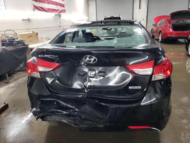 5NPDH4AE0DH436335 - 2013 HYUNDAI ELANTRA GLS BLACK photo 6