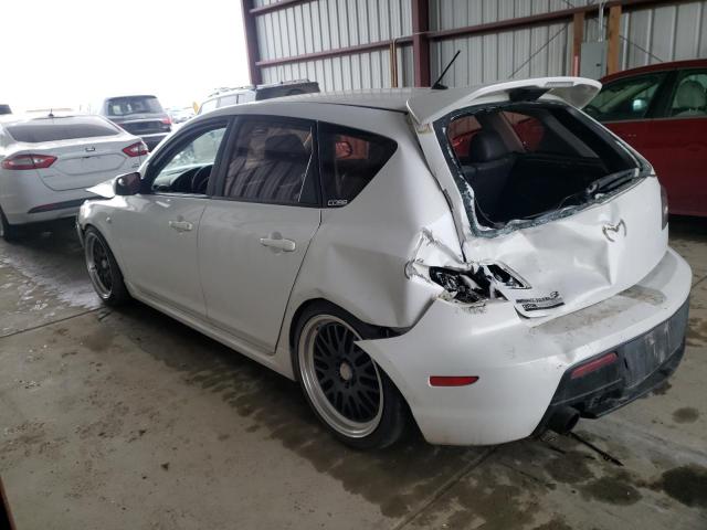 JM1BK34L081166839 - 2008 MAZDA SPEED 3 WHITE photo 2