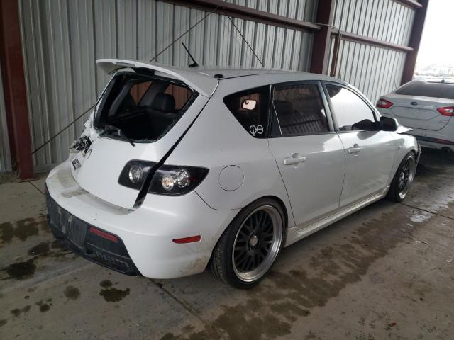 JM1BK34L081166839 - 2008 MAZDA SPEED 3 WHITE photo 3