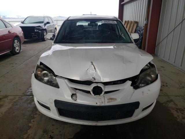JM1BK34L081166839 - 2008 MAZDA SPEED 3 WHITE photo 5