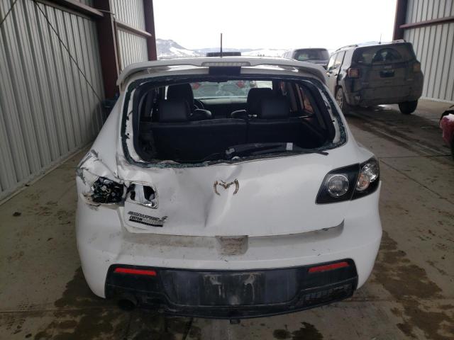 JM1BK34L081166839 - 2008 MAZDA SPEED 3 WHITE photo 6