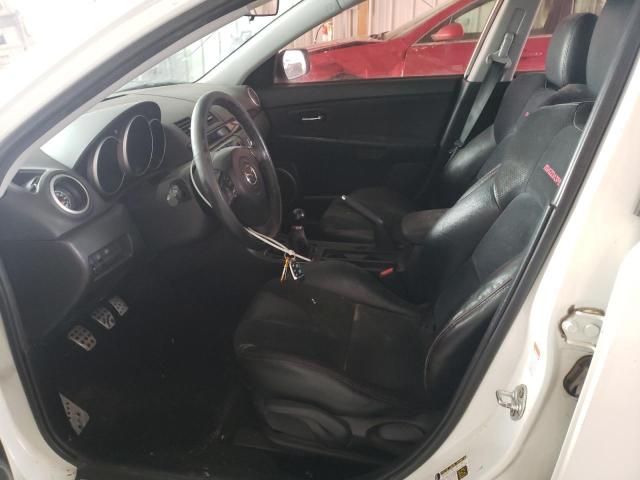 JM1BK34L081166839 - 2008 MAZDA SPEED 3 WHITE photo 7