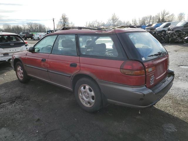 4S3BG6857V7618809 - 1997 SUBARU LEGACY OUTBACK RED photo 2