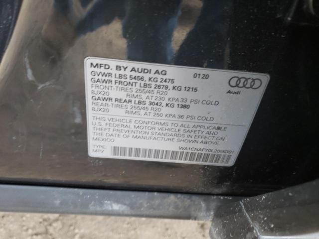 WA1CNAFY0L2055391 - 2020 AUDI Q5 PRESTIGE GRAY photo 14