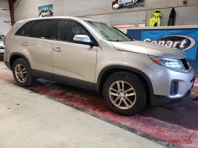 5XYKT3A62EG487014 - 2014 KIA SORENTO LX SILVER photo 4