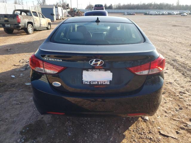 5NPDH4AE1DH161607 - 2013 HYUNDAI ELANTRA GLS BLACK photo 6