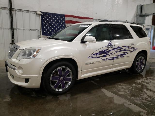 1GKKVTED9BJ320846 - 2011 GMC ACADIA DENALI WHITE photo 1