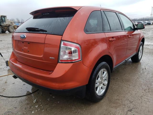 2FMDK38C07BA64927 - 2007 FORD EDGE SEL ORANGE photo 3