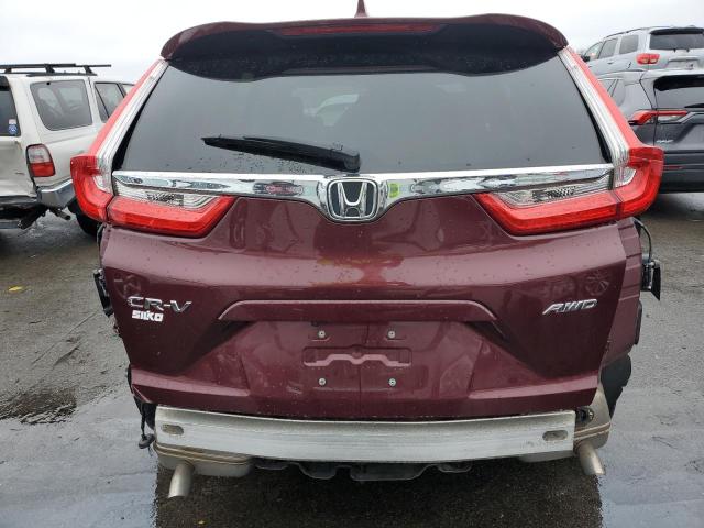 2HKRW2H82KH606613 - 2019 HONDA CR-V EXL RED photo 6