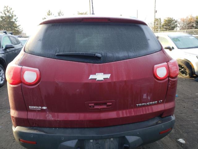 1GNKRGED0BJ325139 - 2011 CHEVROLET TRAVERSE LT BURGUNDY photo 6