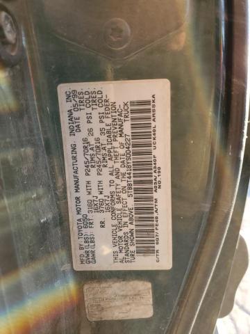 5TBBT4418YS004227 - 2000 TOYOTA TUNDRA ACCESS CAB GREEN photo 12