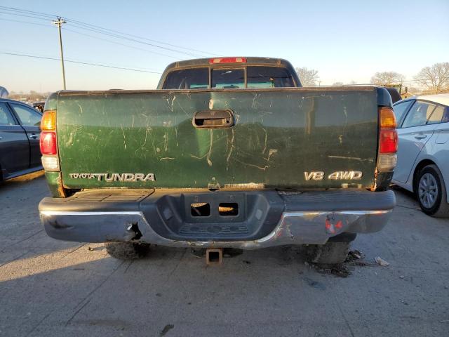 5TBBT4418YS004227 - 2000 TOYOTA TUNDRA ACCESS CAB GREEN photo 6