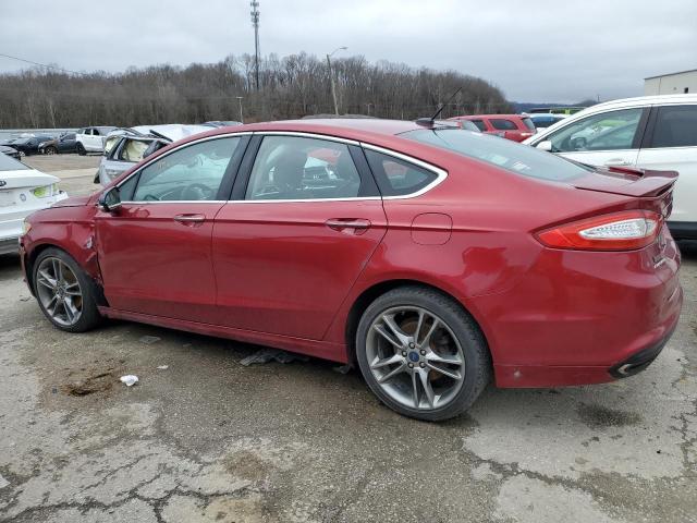 3FA6P0K9XER183695 - 2014 FORD FUSION TITANIUM RED photo 2