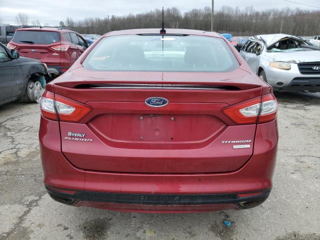 3FA6P0K9XER183695 - 2014 FORD FUSION TITANIUM RED photo 6