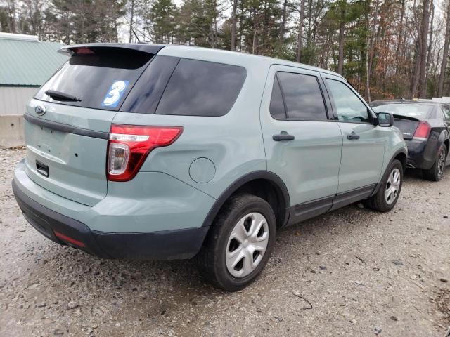 1FM5K8AR0FGC08984 - 2015 FORD EXPLORER POLICE INTERCEPTOR GREEN photo 3