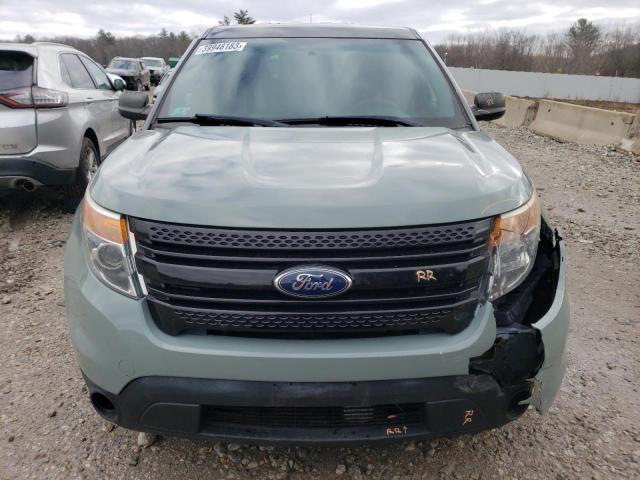 1FM5K8AR0FGC08984 - 2015 FORD EXPLORER POLICE INTERCEPTOR GREEN photo 5